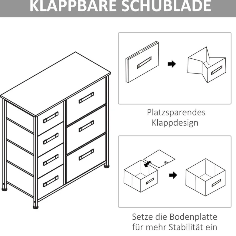 HOMCOM Aufbewahrungsregal hellgrau Polypropylen B/H/L: ca. 30x63,5x71 cm