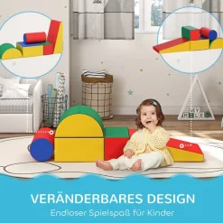 HOMCOM Bausteinset B/H/L: ca. 40,6x20,3x40,6 cm