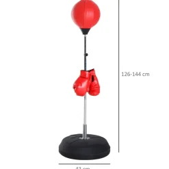 HOMCOM Boxsack rot Kunststoff B/H/L: ca. 43x144x43 cm