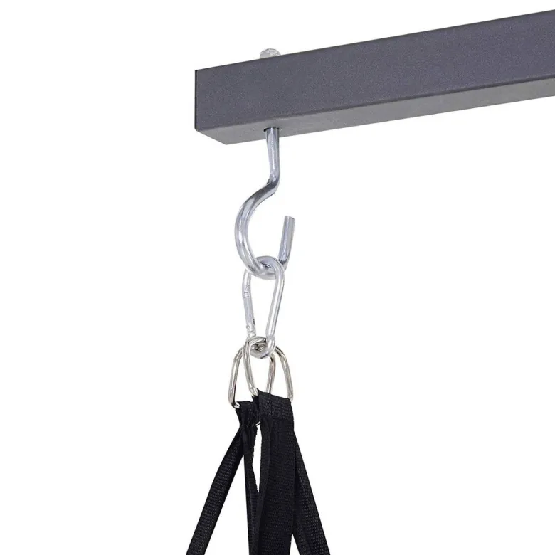 HOMCOM Boxsackständer schwarz Stahlrohr B/H/T: ca. 104x202x156 cm