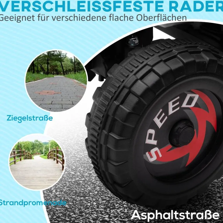 HOMCOM Elektroauto für Kinder weiß B/H/L: ca. 41,5x48,5x70 cm