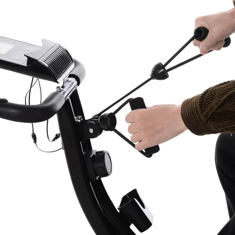 HOMCOM Fahrradtrainer schwarz Stahl