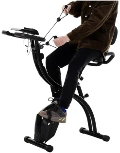 HOMCOM Fahrradtrainer schwarz Stahl