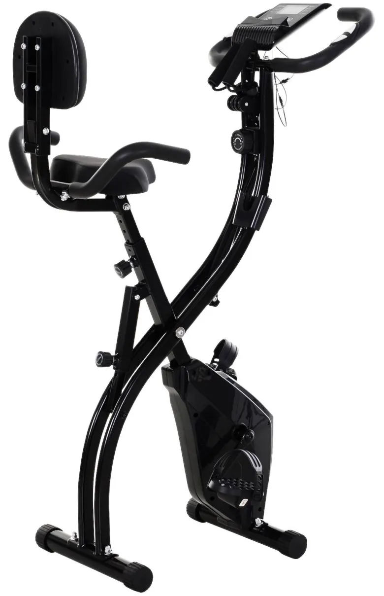 HOMCOM Fahrradtrainer schwarz Stahl