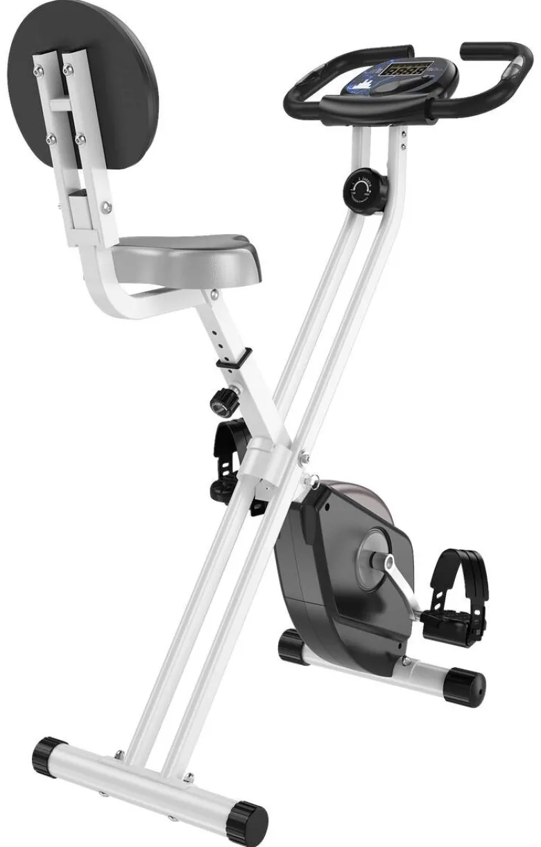 HOMCOM Fahrradtrainer schwarz Stahl B/H/T: ca. 43x109x97 cm