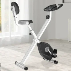 HOMCOM Fahrradtrainer schwarz Stahl B/H/T: ca. 43x109x97 cm