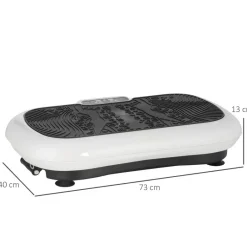 HOMCOM Fitness-Gerät schwarz weiß Edelstahl Kunststoff Polypropylen B/H/L: ca. 40x73x13 cm