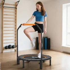 HOMCOM Fitness-Trampolin schwarz B/H/L: ca. 102x123x102 cm