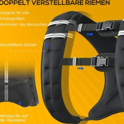 HOMCOM Fitness-Zubehör schwarz Polyester B/H/L: ca. 35x40x0,1 cm