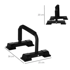 HOMCOM Fitness-Zubehör schwarz Kunststoff B/H/L: ca. 25x36x20 cm