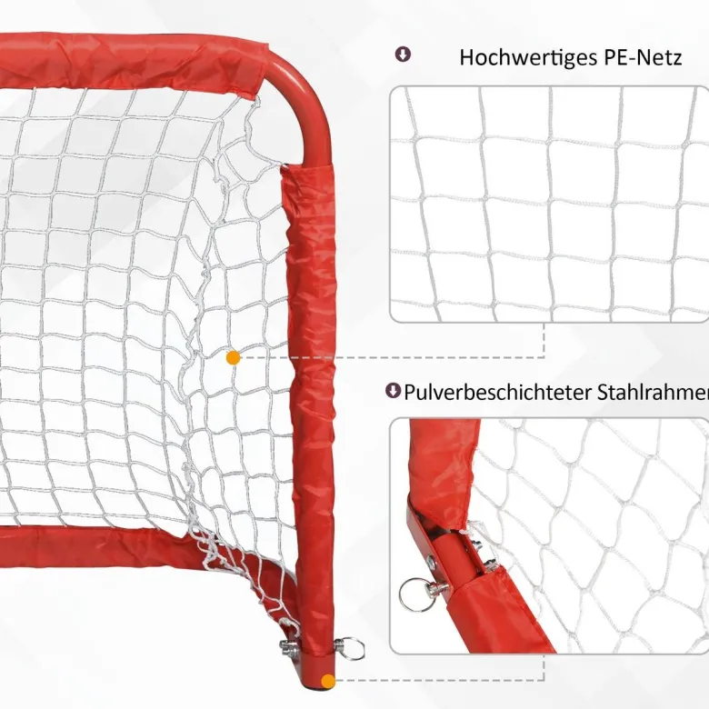HOMCOM Fußballtor rot B/H/T: ca. 90x60x36 cm