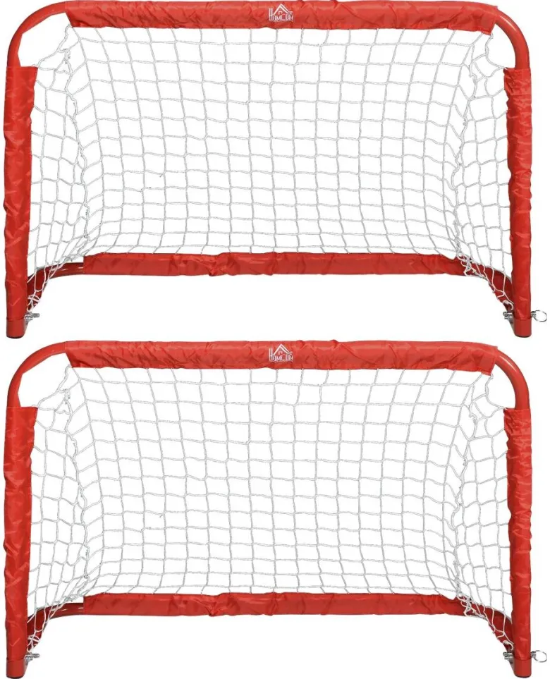 HOMCOM Fußballtor rot B/H/T: ca. 90x60x36 cm