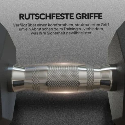 HOMCOM Gummi-Hantel schwarz Gummi B/H/L: ca. 15,5x33,6x15,5 cm