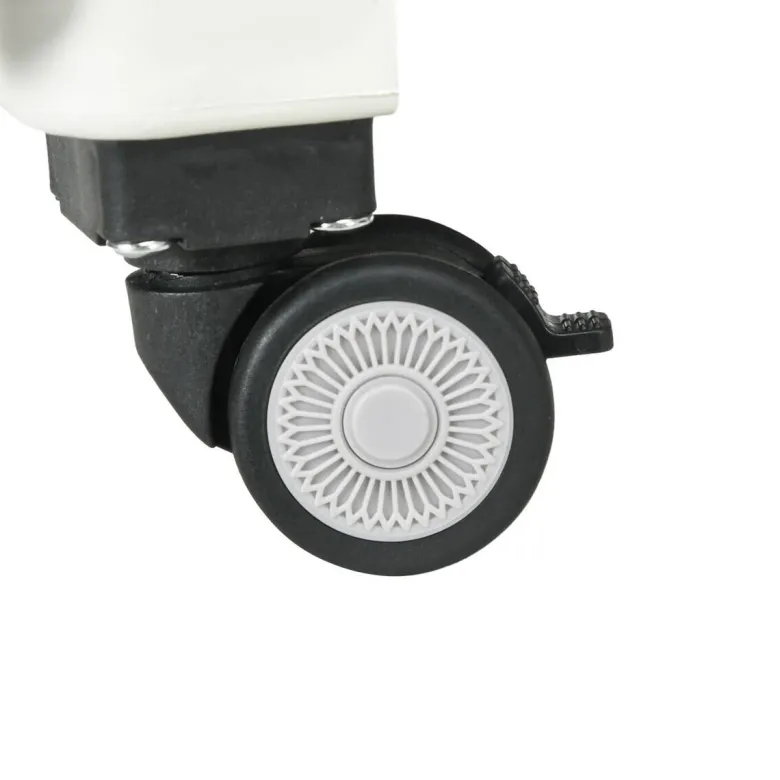 HOMCOM Haushaltshelfer weiß Edelstahl B/H/L: ca. 48x52x100 cm