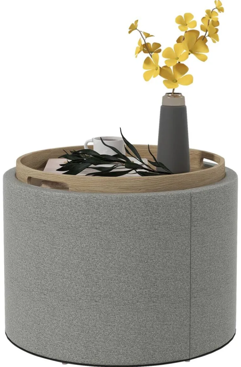 HOMCOM Hocker grau B/H/L: ca. 56x56x42 cm