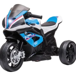 HOMCOM Kinder-Elektromotorrad blau B/H/L: ca. 42x54x82,5 cm
