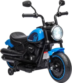 HOMCOM Kinder-Elektromotorrad schwarz B/H/L: ca. 42x57x76 cm