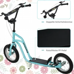 HOMCOM Kinderroller blau