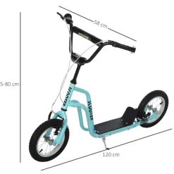 HOMCOM Kinderroller blau