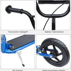 HOMCOM Kinderroller blau
