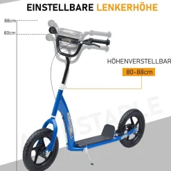 HOMCOM Kinderroller blau