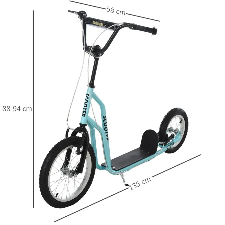 HOMCOM Kinderroller hellblau B/H/L: ca. 58x94x135 cm