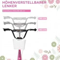HOMCOM Kinderroller rosa