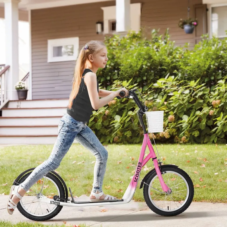HOMCOM Kinderroller rosa