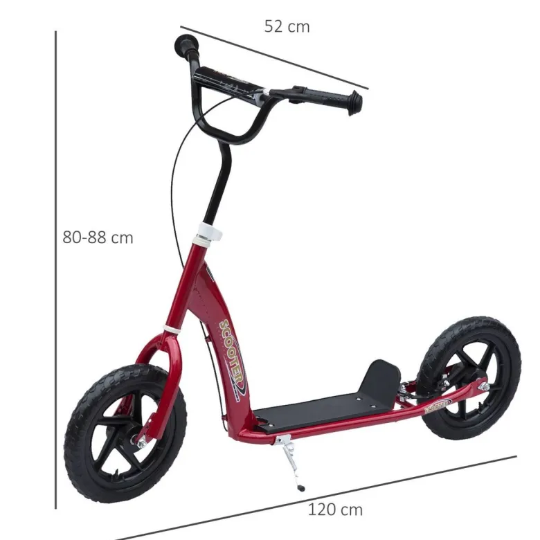 HOMCOM Kinderroller rot