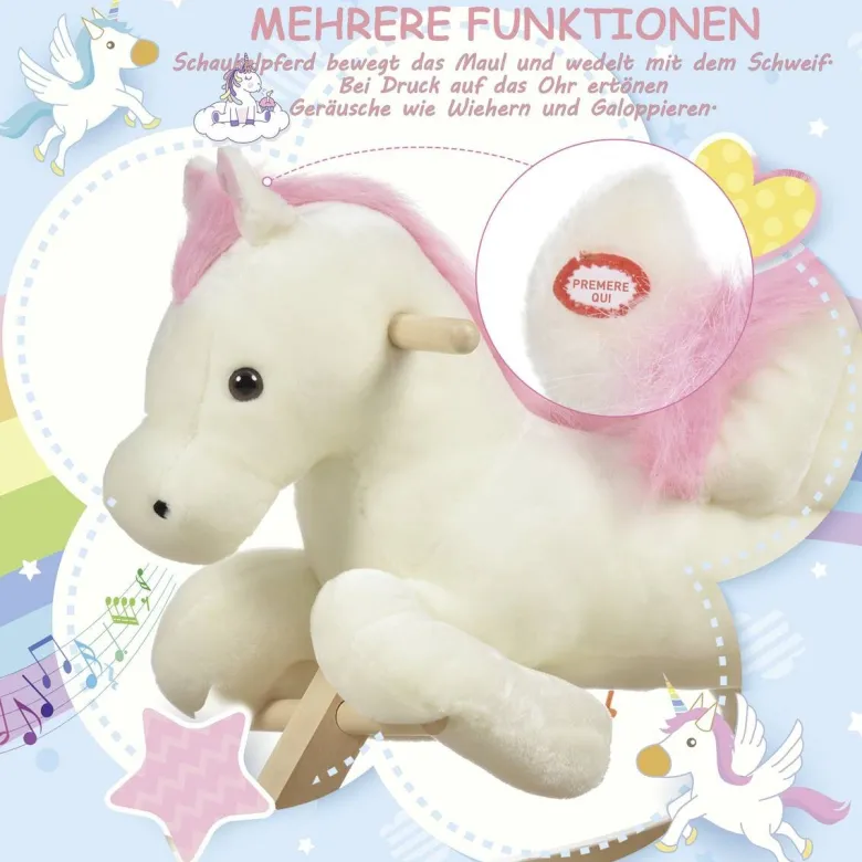 HOMCOM Kinder-Schaukelpferd B/H/L: ca. 28x57x70 cm