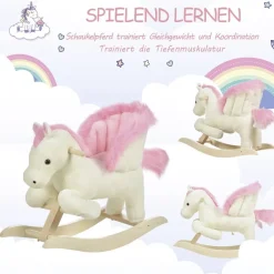 HOMCOM Kinder-Schaukelpferd B/H/L: ca. 28x57x70 cm