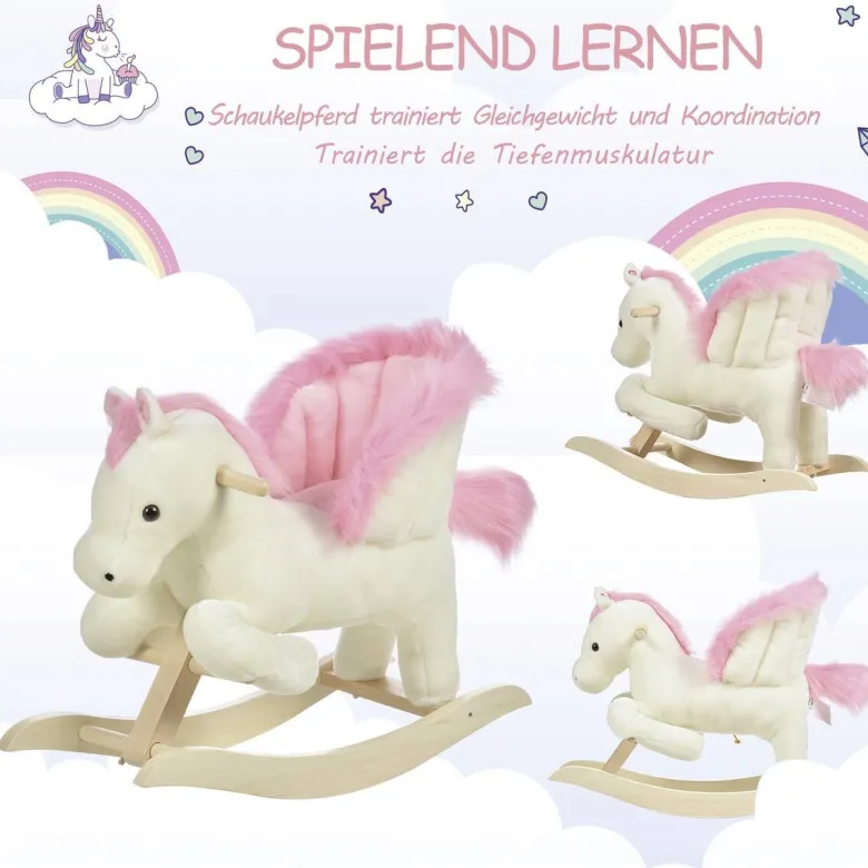 HOMCOM Kinder-Schaukelpferd B/H/L: ca. 28x57x70 cm