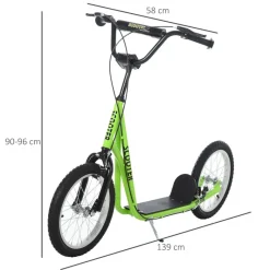 HOMCOM Kinderscooter grün