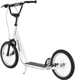 HOMCOM Kinderscooter weiß