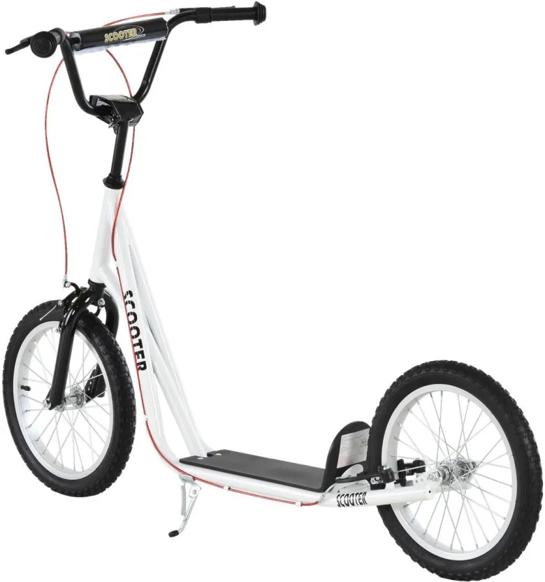 HOMCOM Kinderscooter weiß