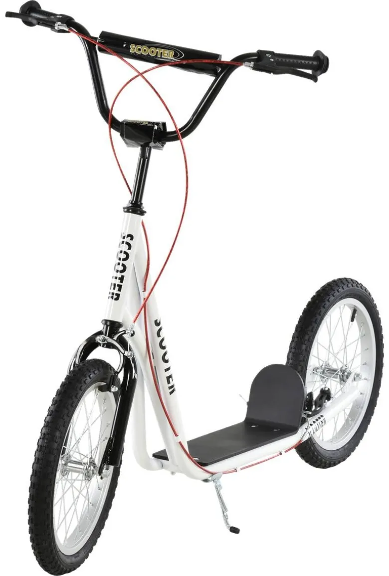 HOMCOM Kinderscooter weiß