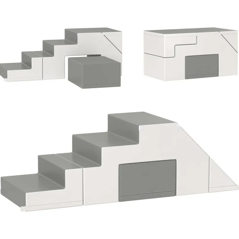 HOMCOM Kinder-Softplay-Set B/H/L: ca. 49x47x147 cm