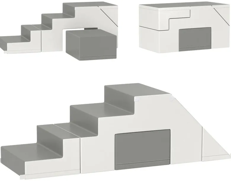 HOMCOM Kinder-Softplay-Set B/H/L: ca. 49x47x147 cm