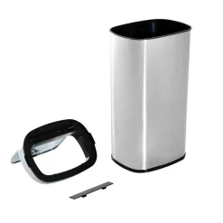 HOMCOM Mülleimer mit Sensor silber B/H/L: ca. 29,5x78x40,5 cm