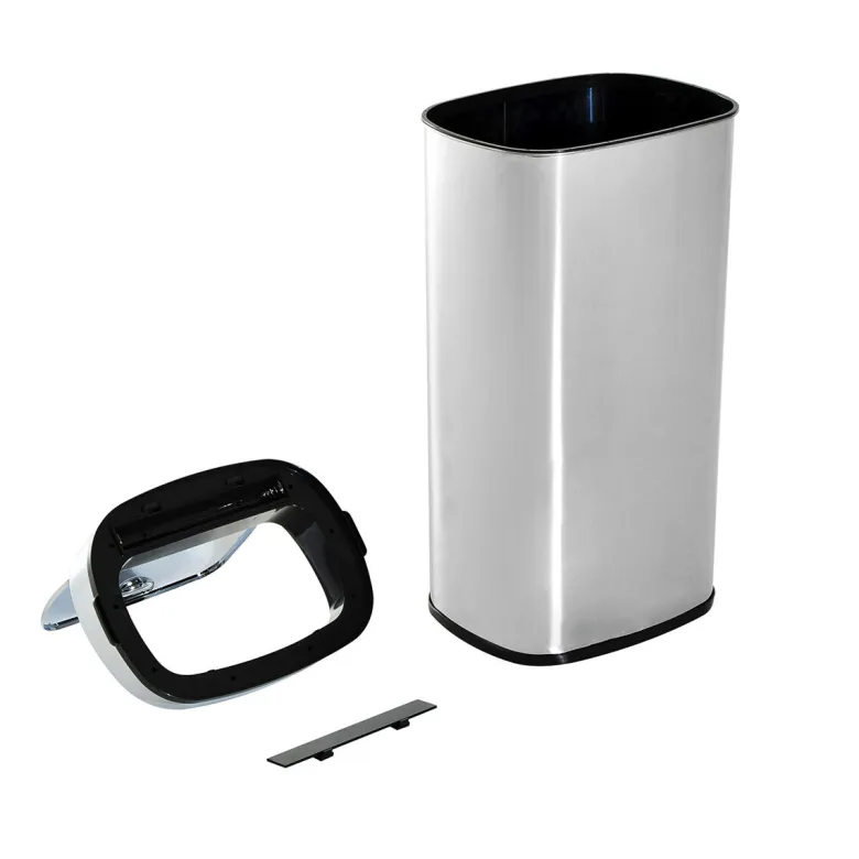 HOMCOM Mülleimer mit Sensor silber B/H/L: ca. 29,5x78x40,5 cm
