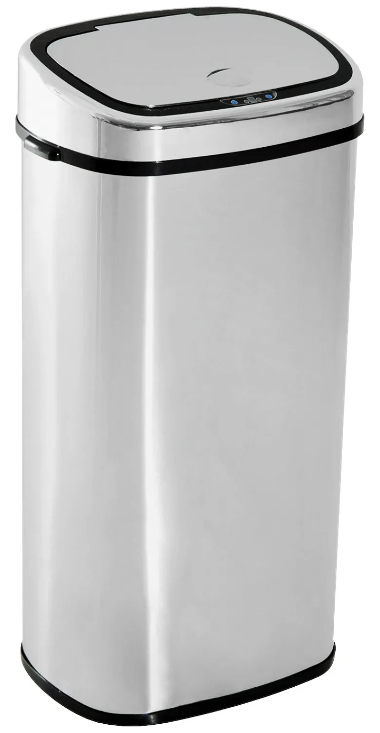 HOMCOM Mülleimer mit Sensor silber B/H/L: ca. 29,5x78x40,5 cm