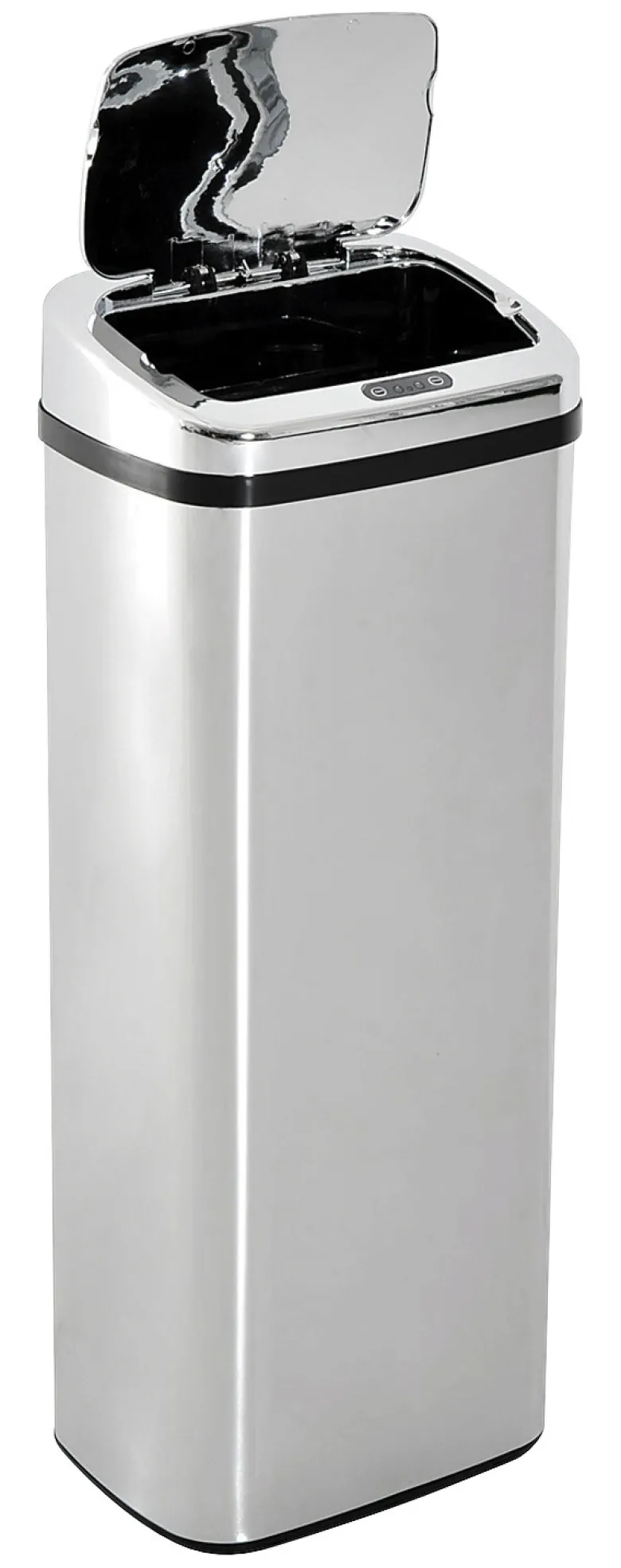 HOMCOM Mülleimer mit Sensor silber B/H/L: ca. 25x84x33 cm