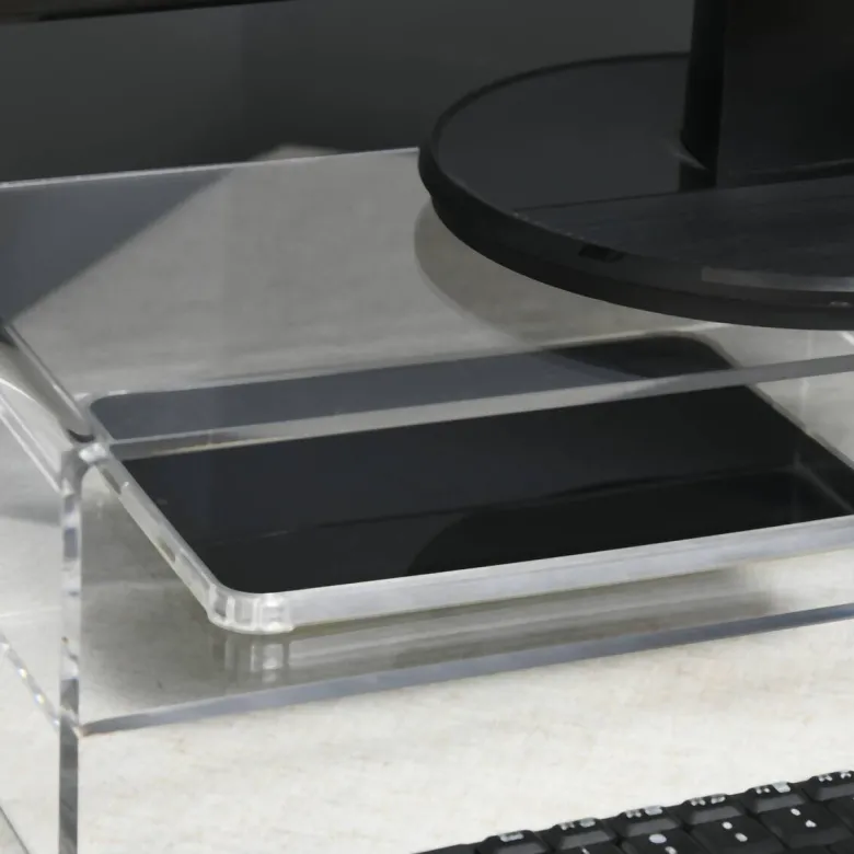 HOMCOM Monitorständer transparent