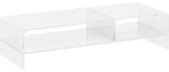 HOMCOM Monitorständer transparent