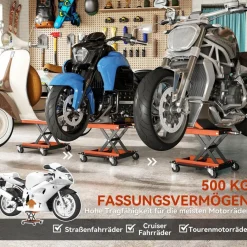 HOMCOM Motorradheber B/H/L: ca. 39,5x13,5x49,5 cm