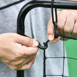 HOMCOM Netzrückprallwand Rebounder schwarz B/H/L: ca. 90x140x80 cm