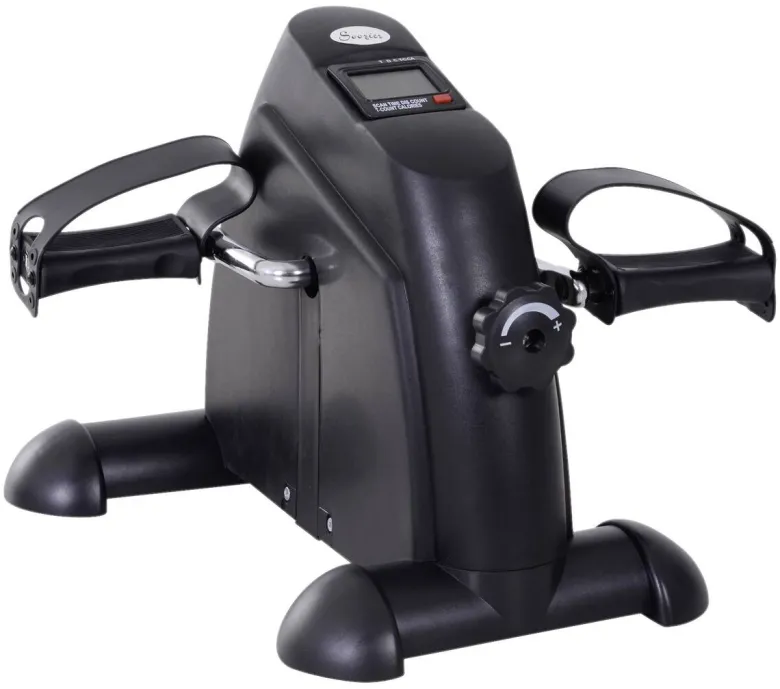 HOMCOM Pedaltrainer schwarz Metall B/H/T: ca. 39x31x40 cm