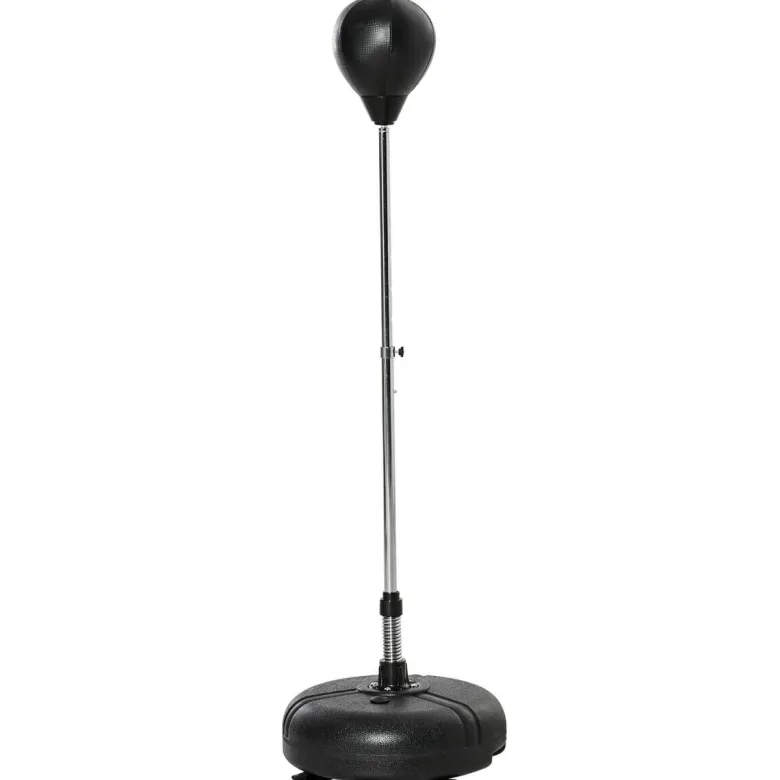 HOMCOM Punchingball Set schwarz Kunstleder B/H/L: ca. 45x151x45 cm