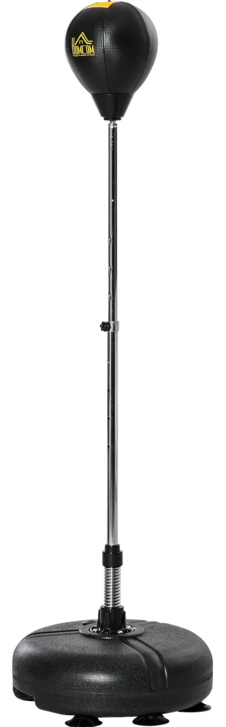 HOMCOM Punchingball Set schwarz Kunstleder B/H/L: ca. 45x151x45 cm
