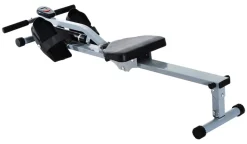 HOMCOM Ruderzugmaschine grauschwarz Stahl B/H/L: ca. 67,5x67x130 cm